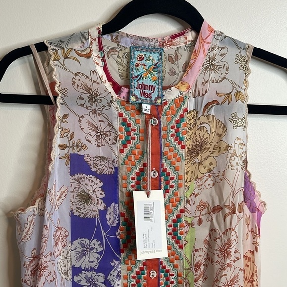 Johnny Was Cosmo Korea Dress with Slip NWT - Picture 8 of 11